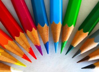 colourful crayons